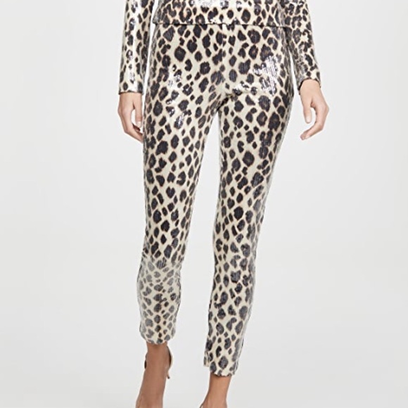 A.L.C. Conan Sequin Leopard Pants - Picture 1 of 5